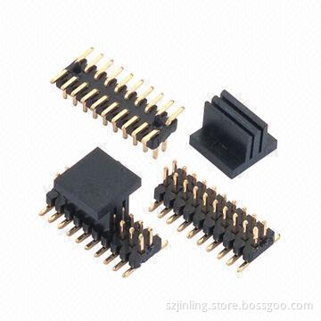 1.00mm Pitch Pin Headers, SMT Type Two Plastic with Peg and Cap